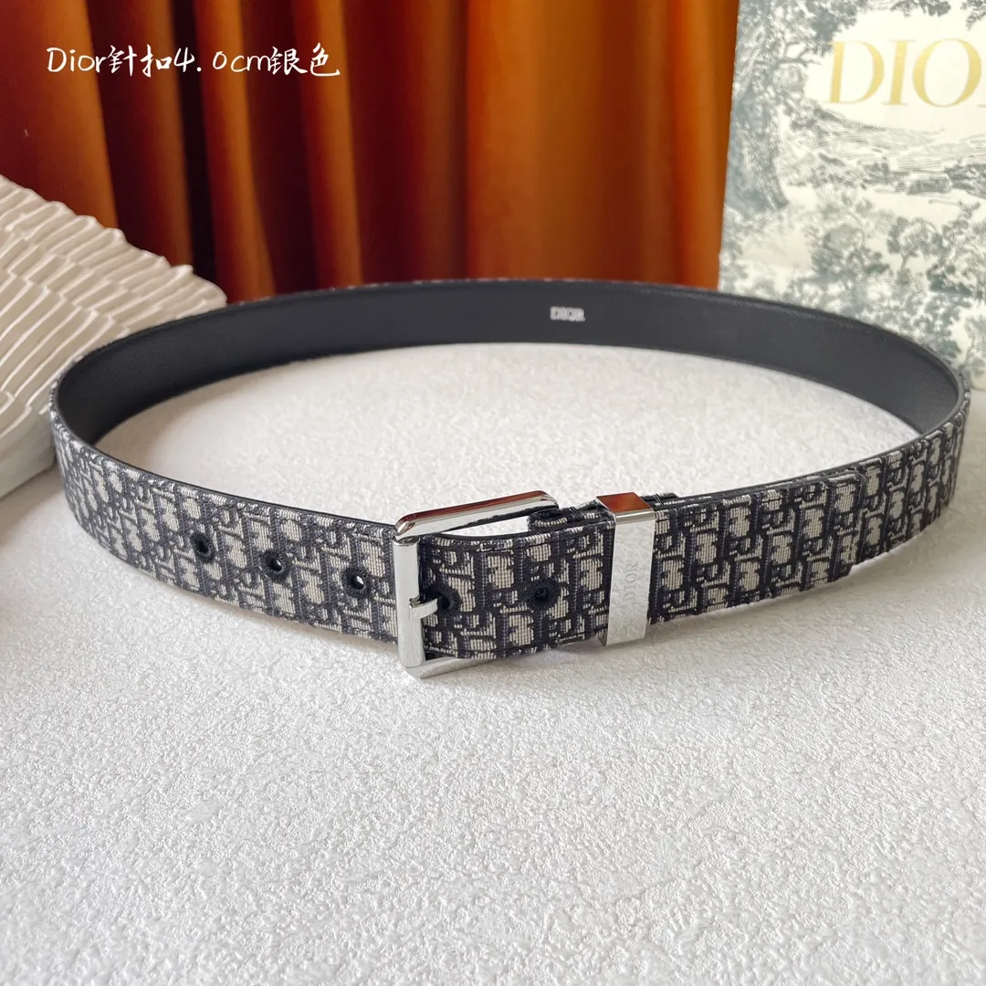 Dior 新作 40mm ブラック オブリーク ウエストバンド - 画像 (6)