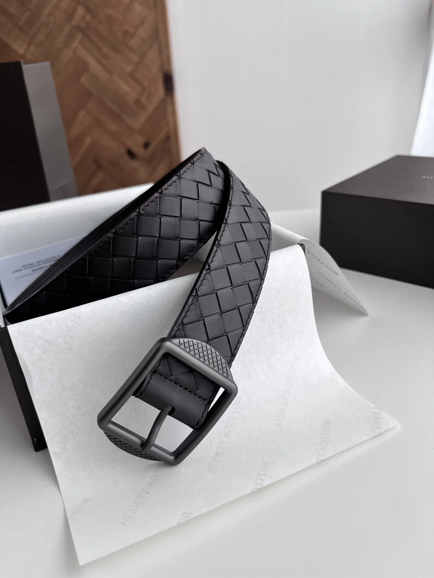 BV男性向け新作 用ベルトイントレチャートデザインコーヒー