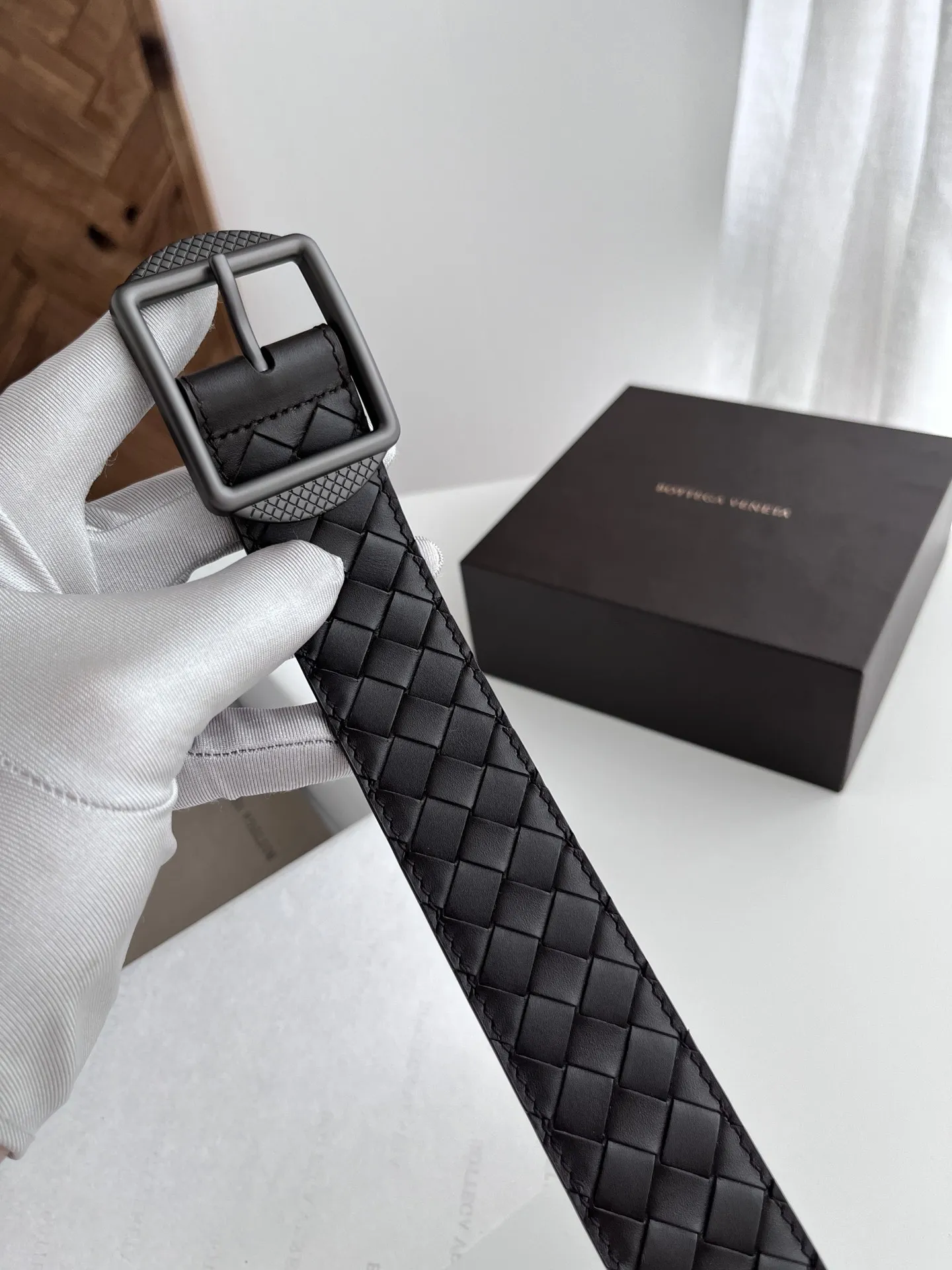 BV男性向け新作 用ベルトイントレチャートデザインコーヒー - 画像 (4)