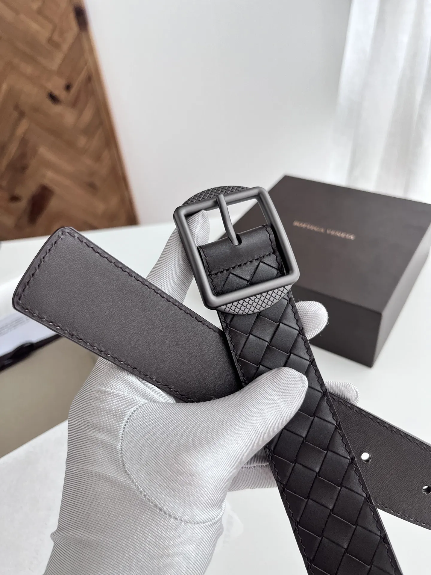 BV男性向け新作 用ベルトイントレチャートデザインコーヒー - 画像 (5)