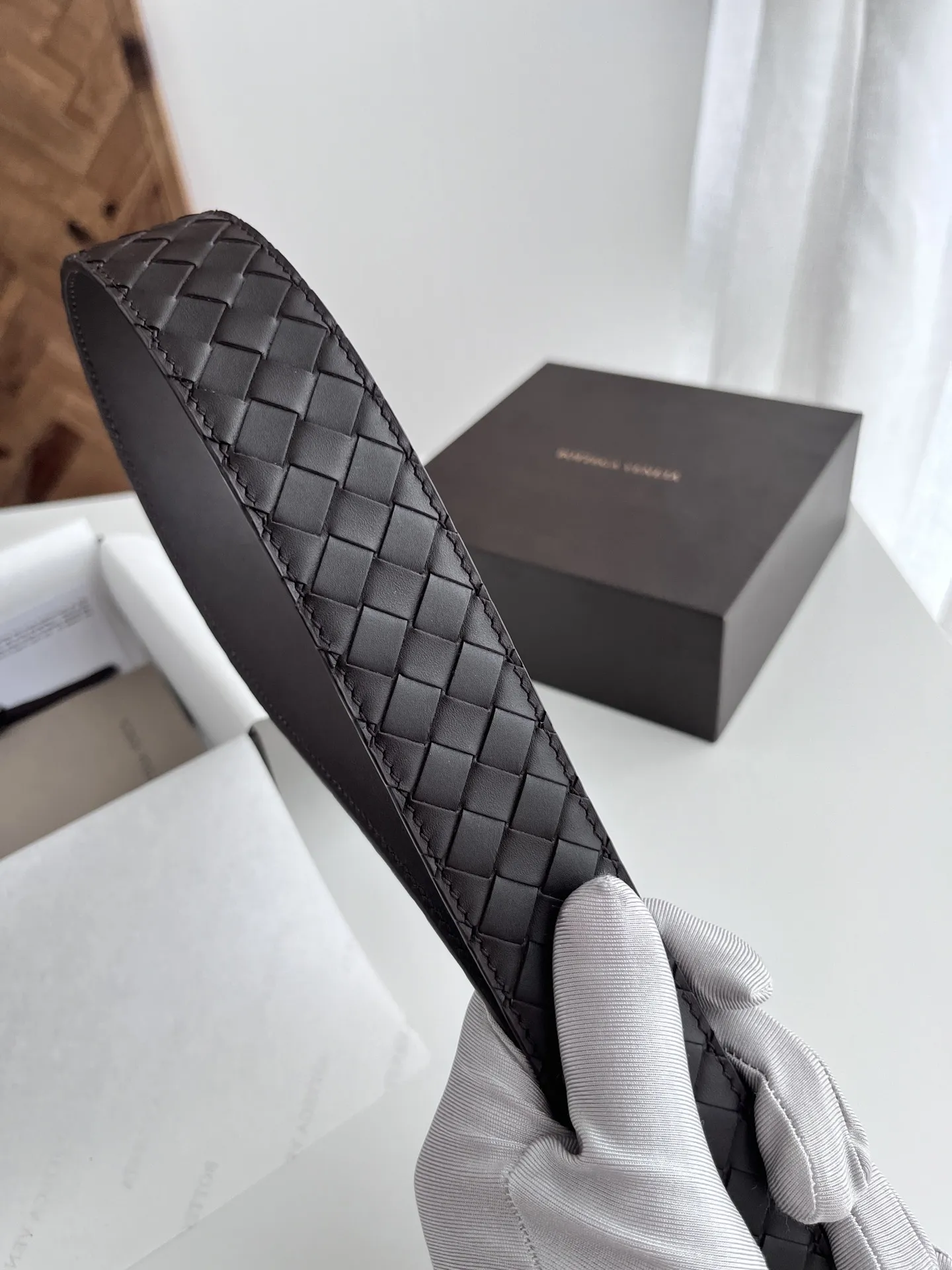 BV男性向け新作 用ベルトイントレチャートデザインコーヒー - 画像 (6)