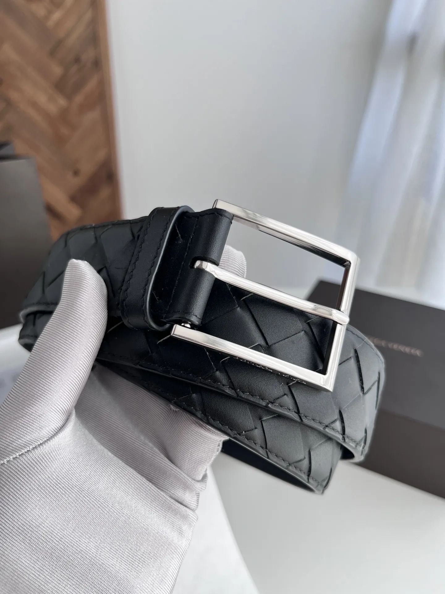 BV 2024新作黒ワイドベルト - 画像 (3)