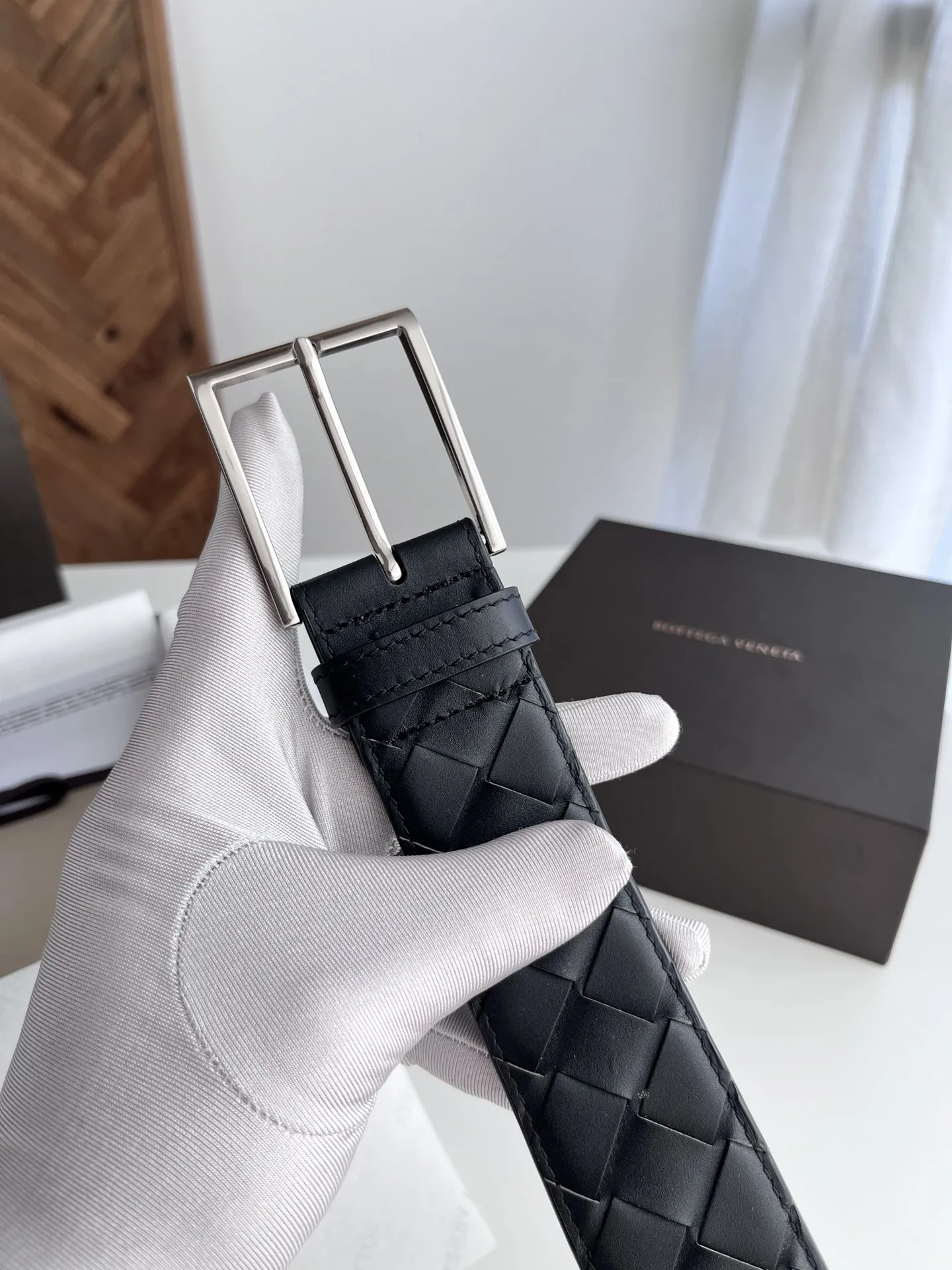 BV 2024新作黒ワイドベルト - 画像 (4)