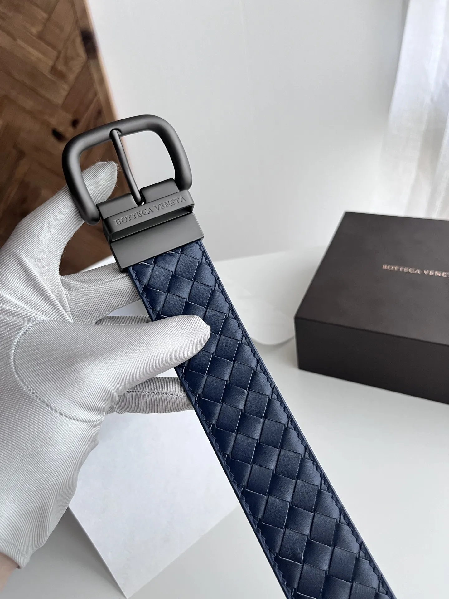 BV新作ダブルフェイス男性用ベルトデザイン - 画像 (4)