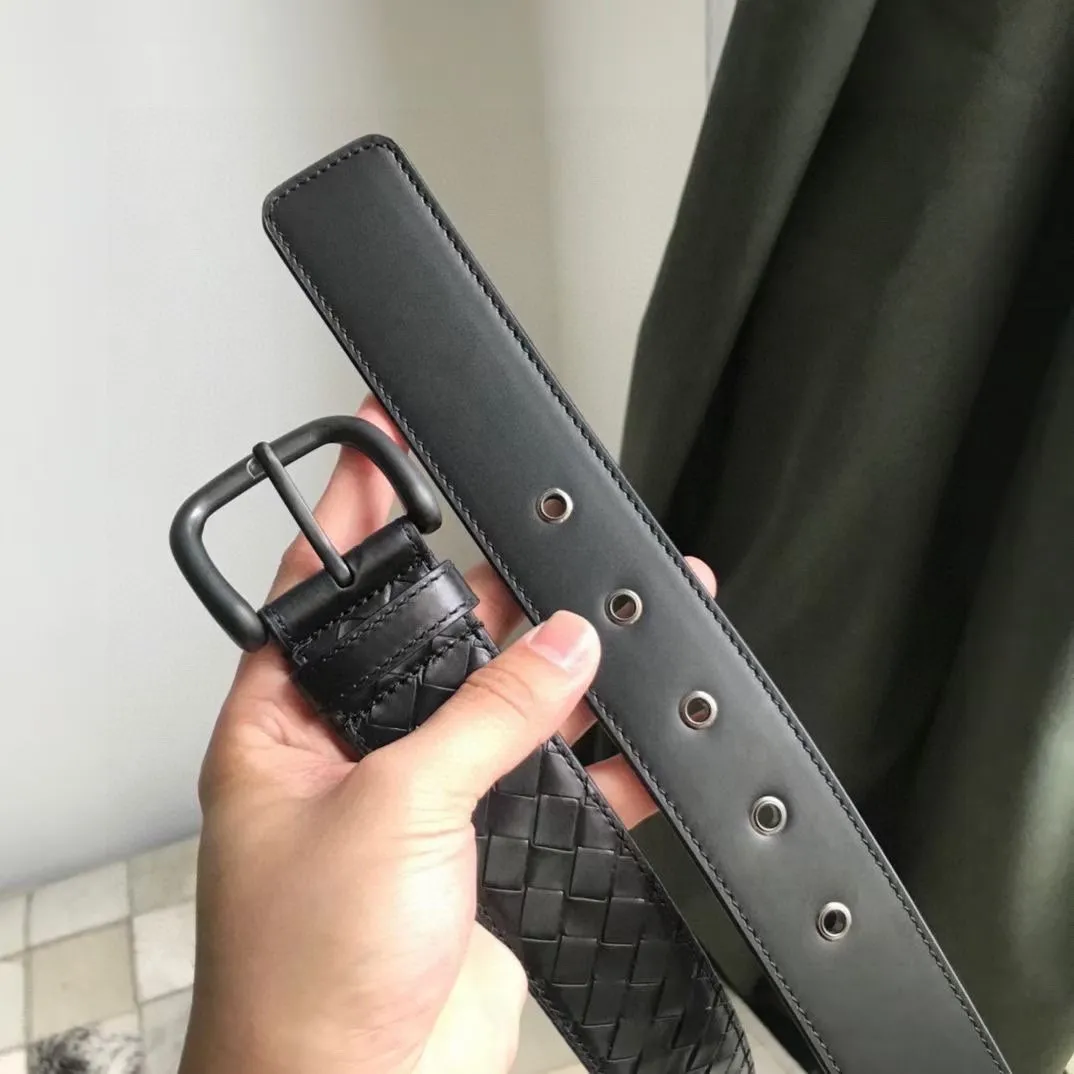 Bottega Veneta 新作黒編み込み皮ベルト - 画像 (6)