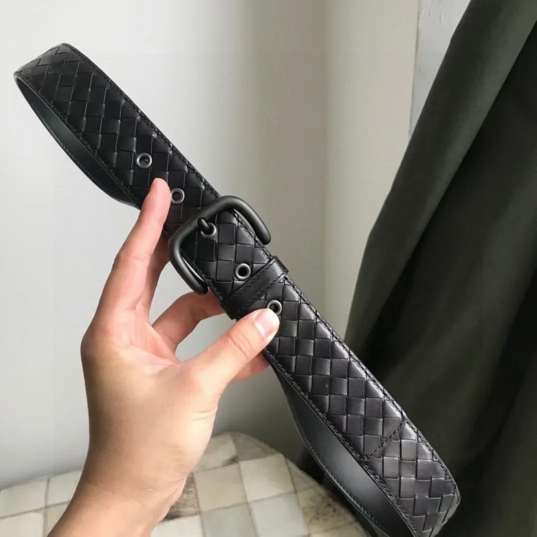 Bottega Veneta 新作黒編み込み皮ベルト - 画像 (8)