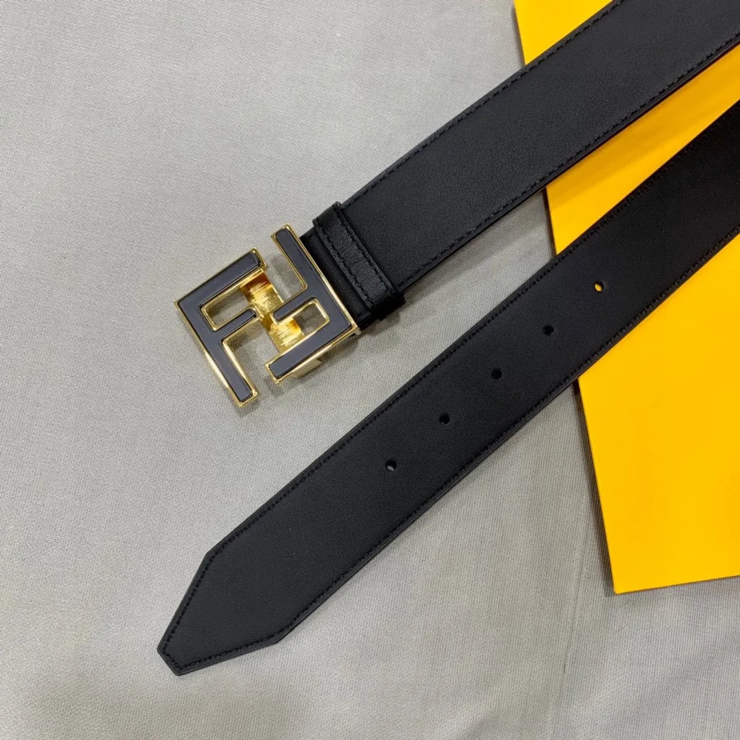 FENDI 新作 黒 FFロゴ 幅38MM ベルト - 画像 (5)