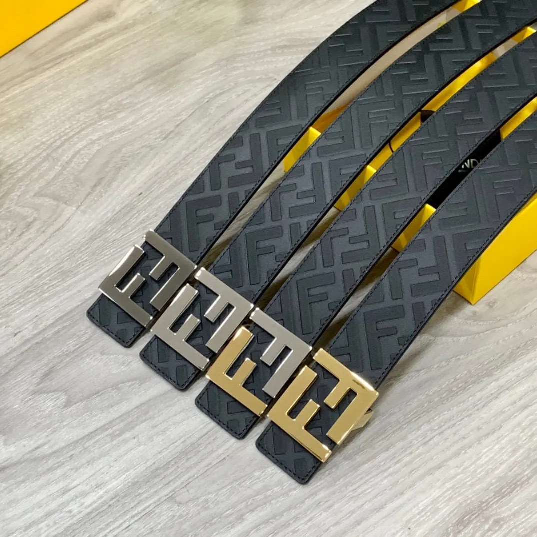FENDI 新作 黒 幅40MM FFロゴベルト - 画像 (10)