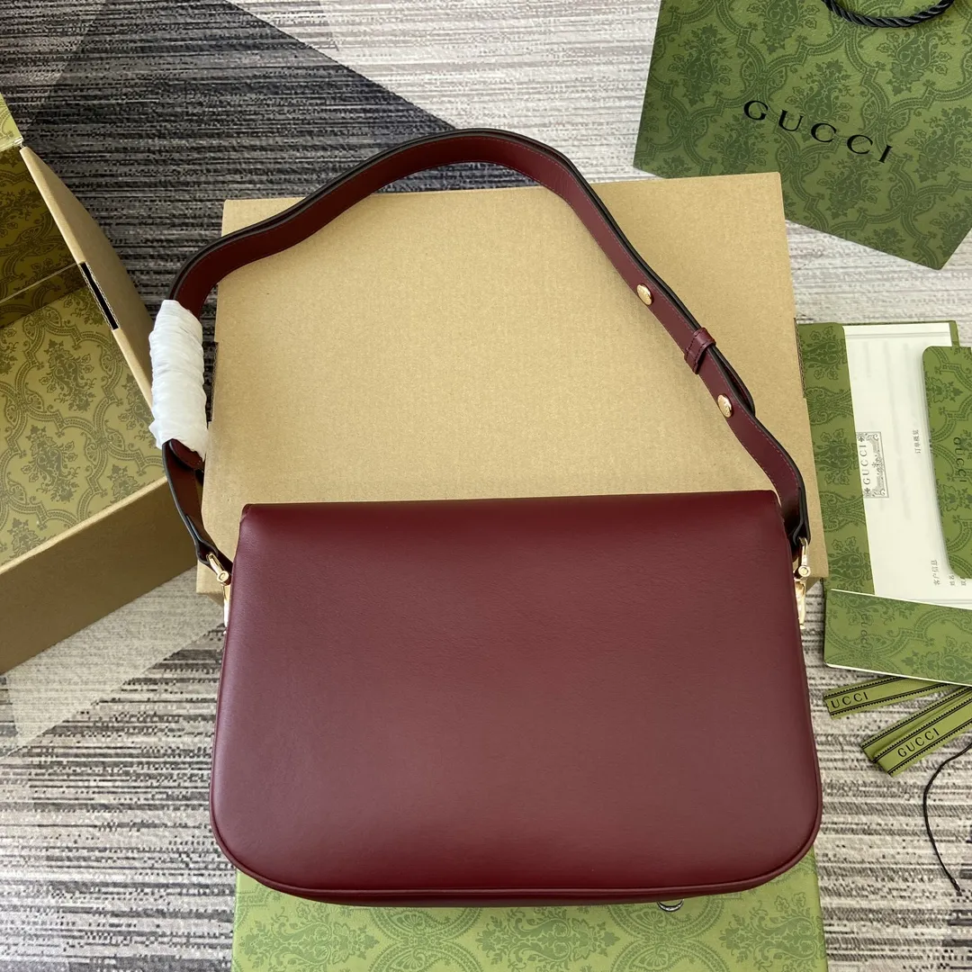 Gucci Horsebit 1955 小号肩背包 アンコラレッド - 画像 (3)