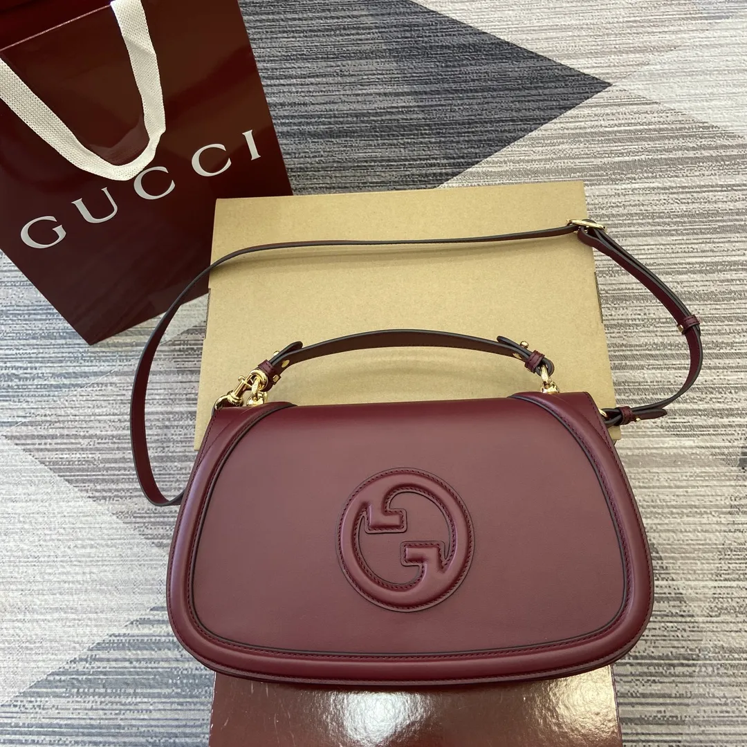 Gucci Blondie中号手提包 アンコラレッド