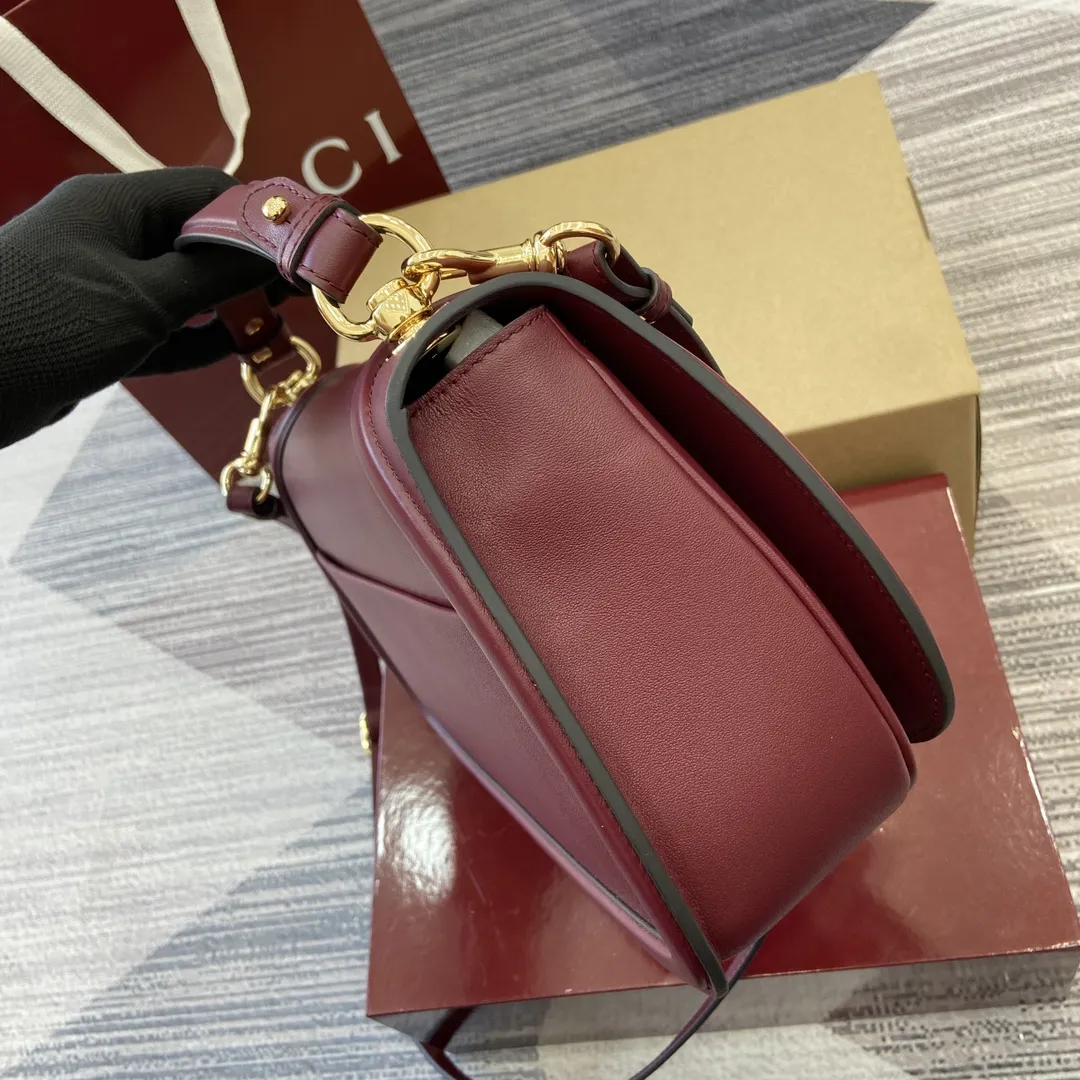 Gucci Blondie中号手提包 アンコラレッド - 画像 (4)