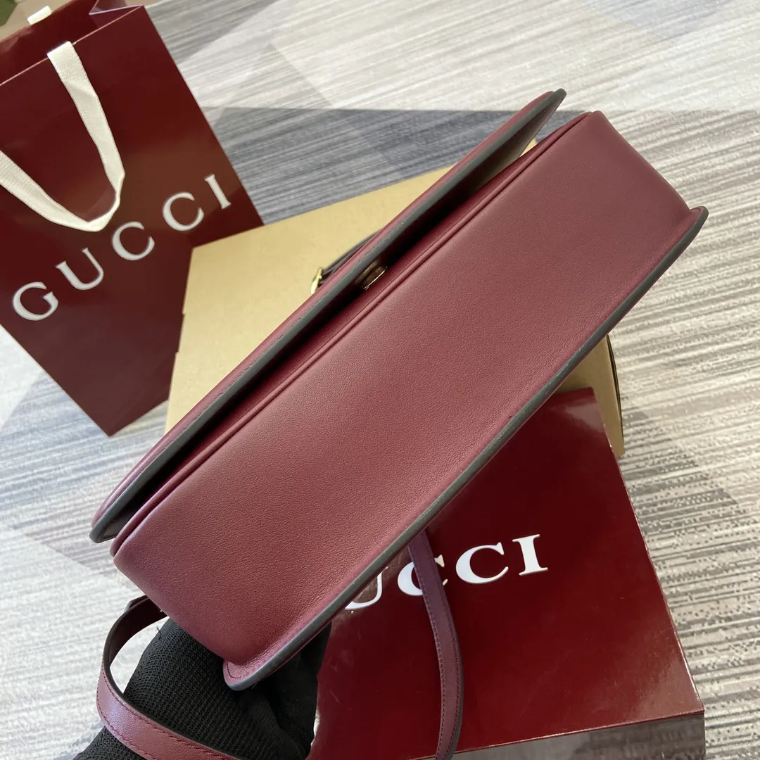 Gucci Blondie中号手提包 アンコラレッド - 画像 (5)