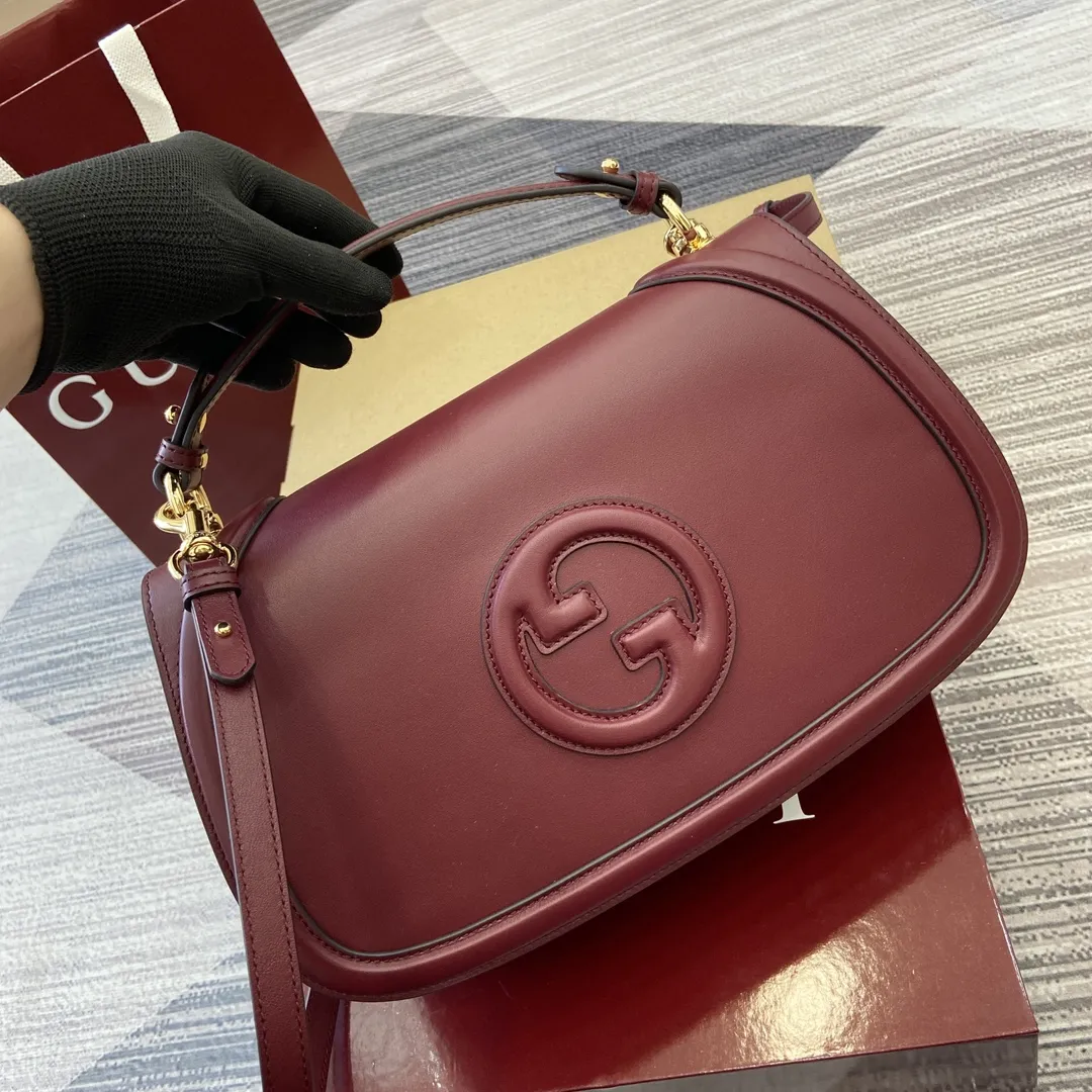 Gucci Blondie中号手提包 アンコラレッド - 画像 (6)