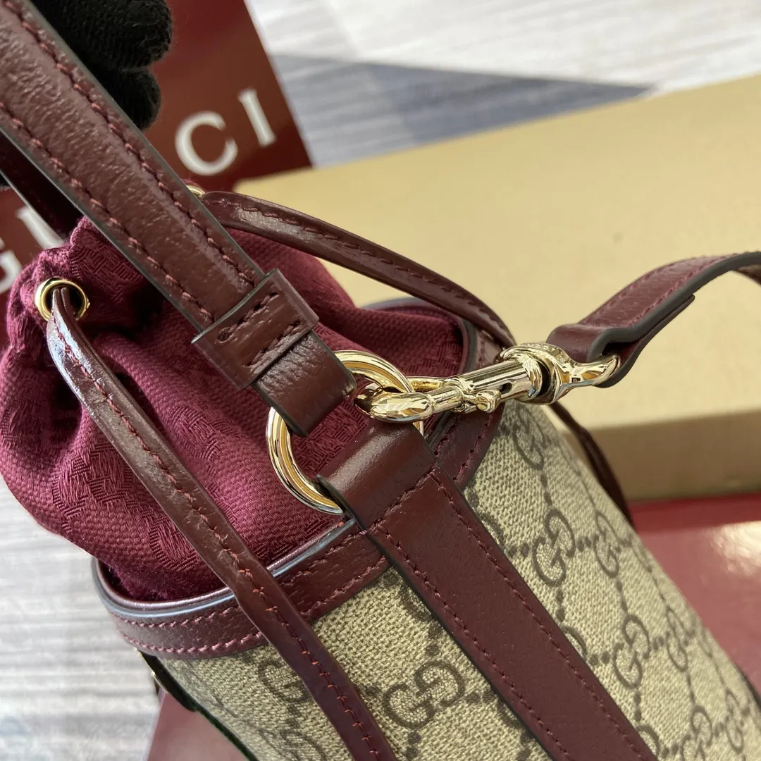 Gucci オフィディア バケットバッグ ベージュ/レッド - 画像 (12)