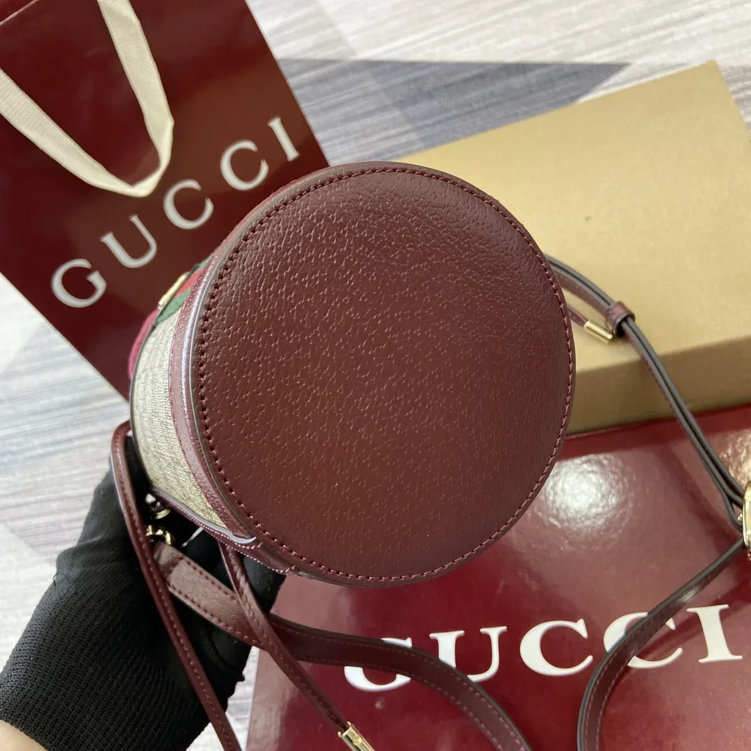 Gucci オフィディア バケットバッグ ベージュ/レッド - 画像 (8)