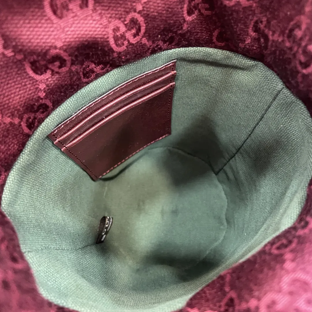 Gucci オフィディア バケットバッグ ベージュ/レッド - 画像 (10)