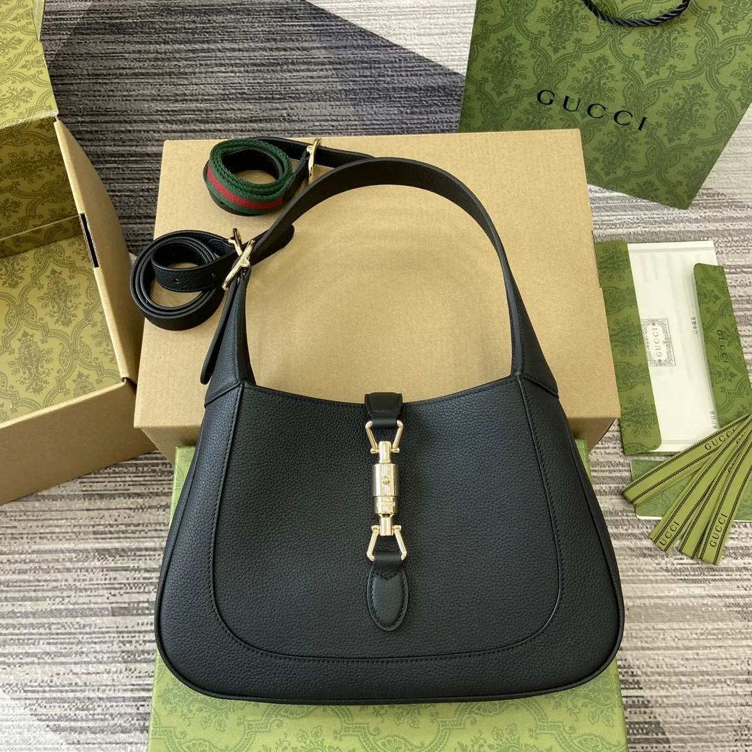 Gucci Jackie 1961 肩背包 黒色 小号
