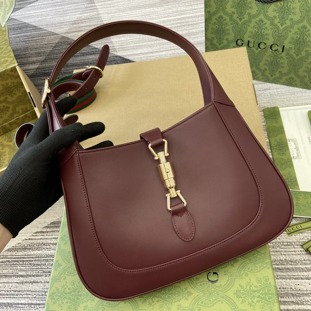 Gucci Jackie 1961 ショルダーバッググッチ アンコール レッド スモール - 画像 (5)