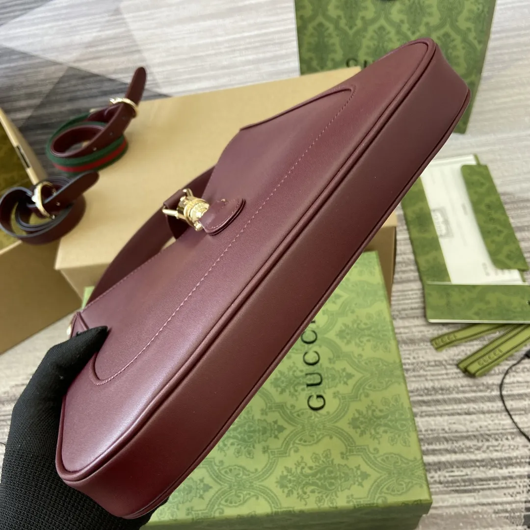 Gucci Jackie 1961 ショルダーバッググッチ アンコール レッド スモール - 画像 (6)