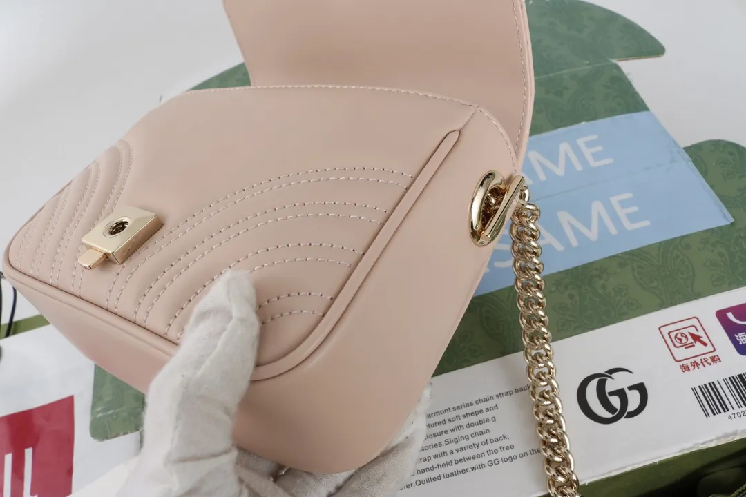 Gucci GG Marmont ピンク ショルダーバッグ - 画像 (12)