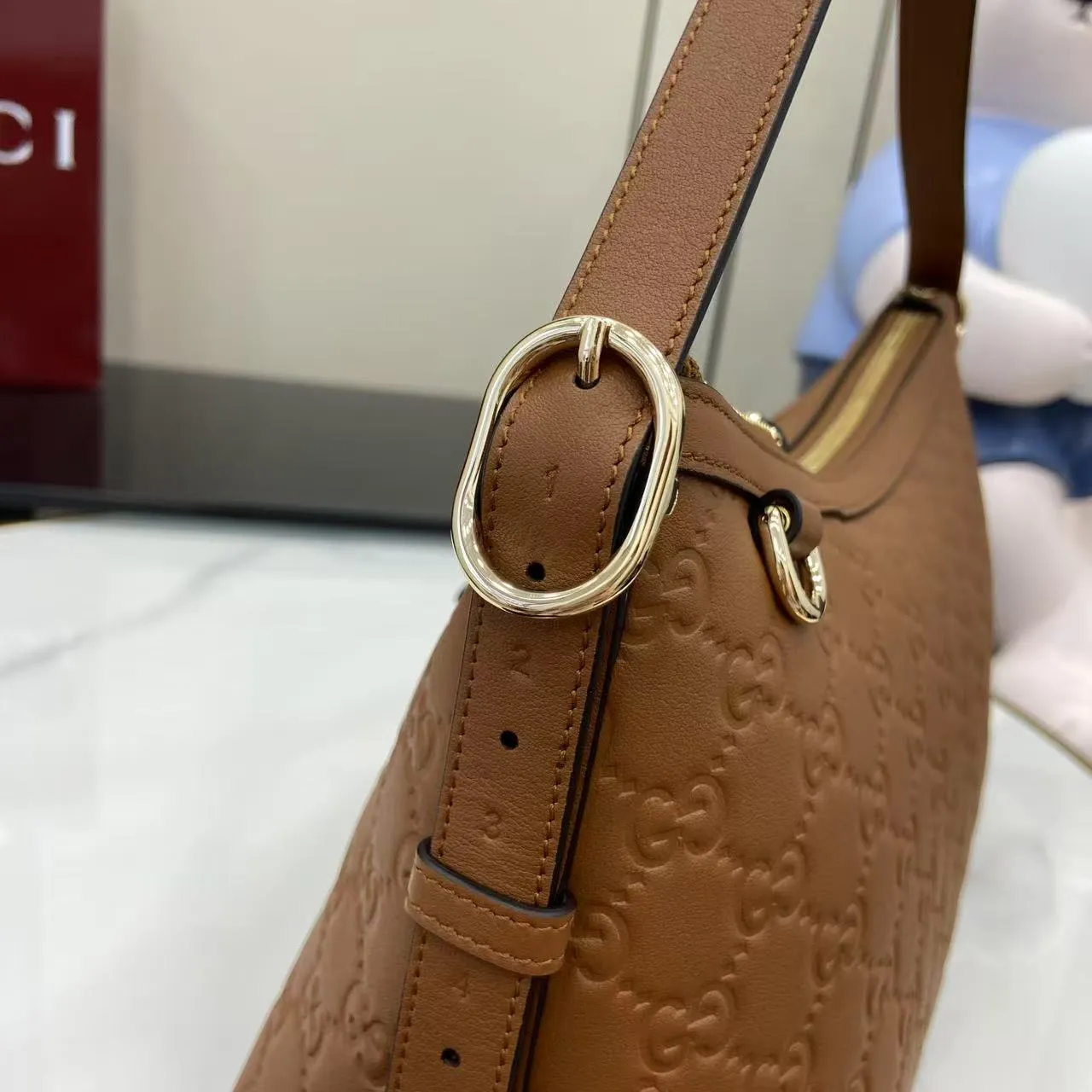 Gucci 2025秋冬ブラウンGGプリントショルダーバックパック - 画像 (12)