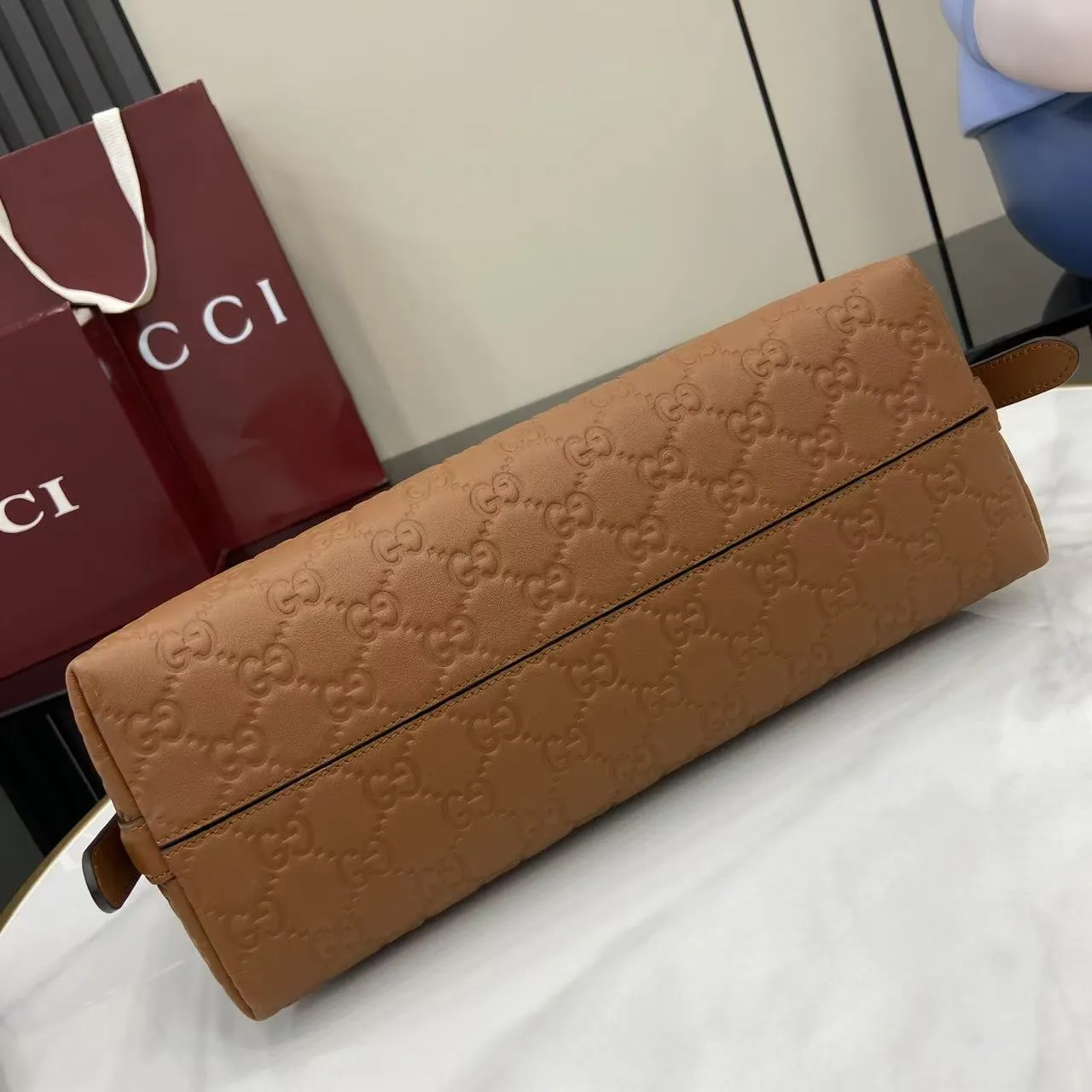 Gucci 2025秋冬ブラウンGGプリントショルダーバックパック - 画像 (5)