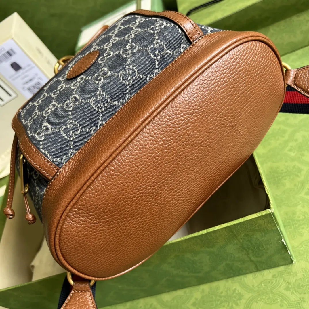 Gucci ブルーGGデニムバックパック - 画像 (4)