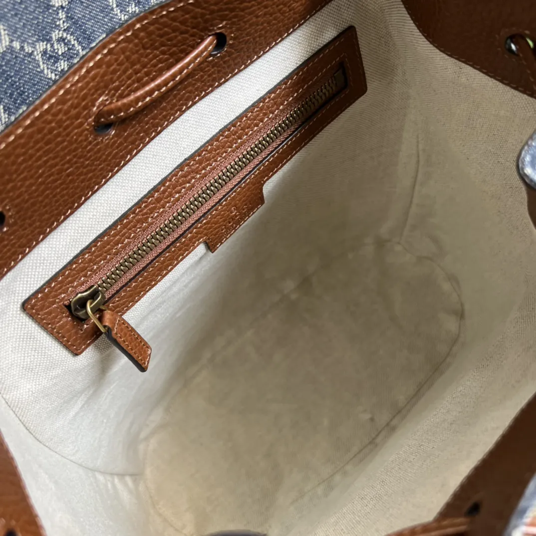 Gucci ブルーGGデニムバックパック - 画像 (8)