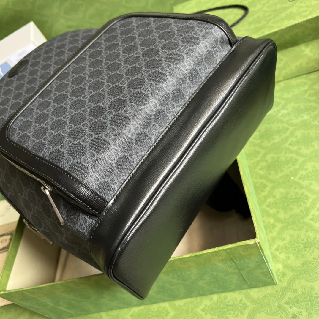 Gucci ブラック GG Supreme バックパック - 画像 (4)