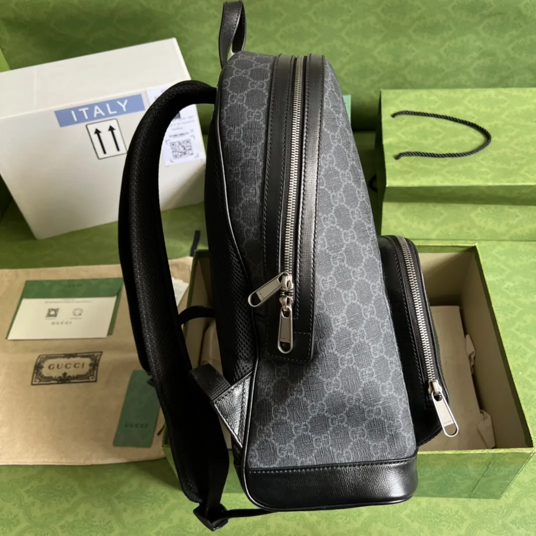 Gucci ブラック GG Supreme バックパック - 画像 (5)