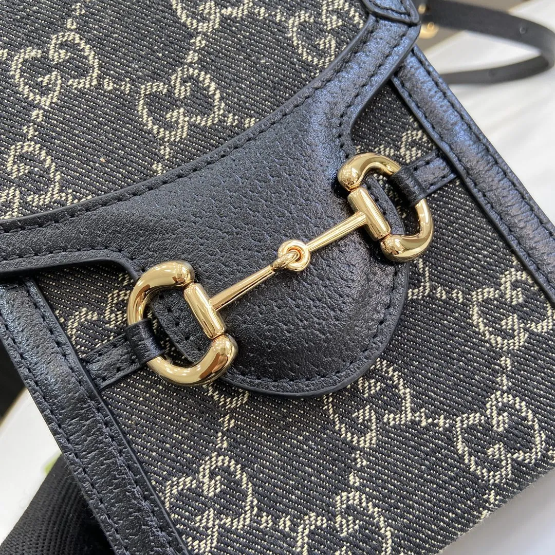 Gucci 馬具バッグ1955 ミニバッグ ブラック - 画像 (7)