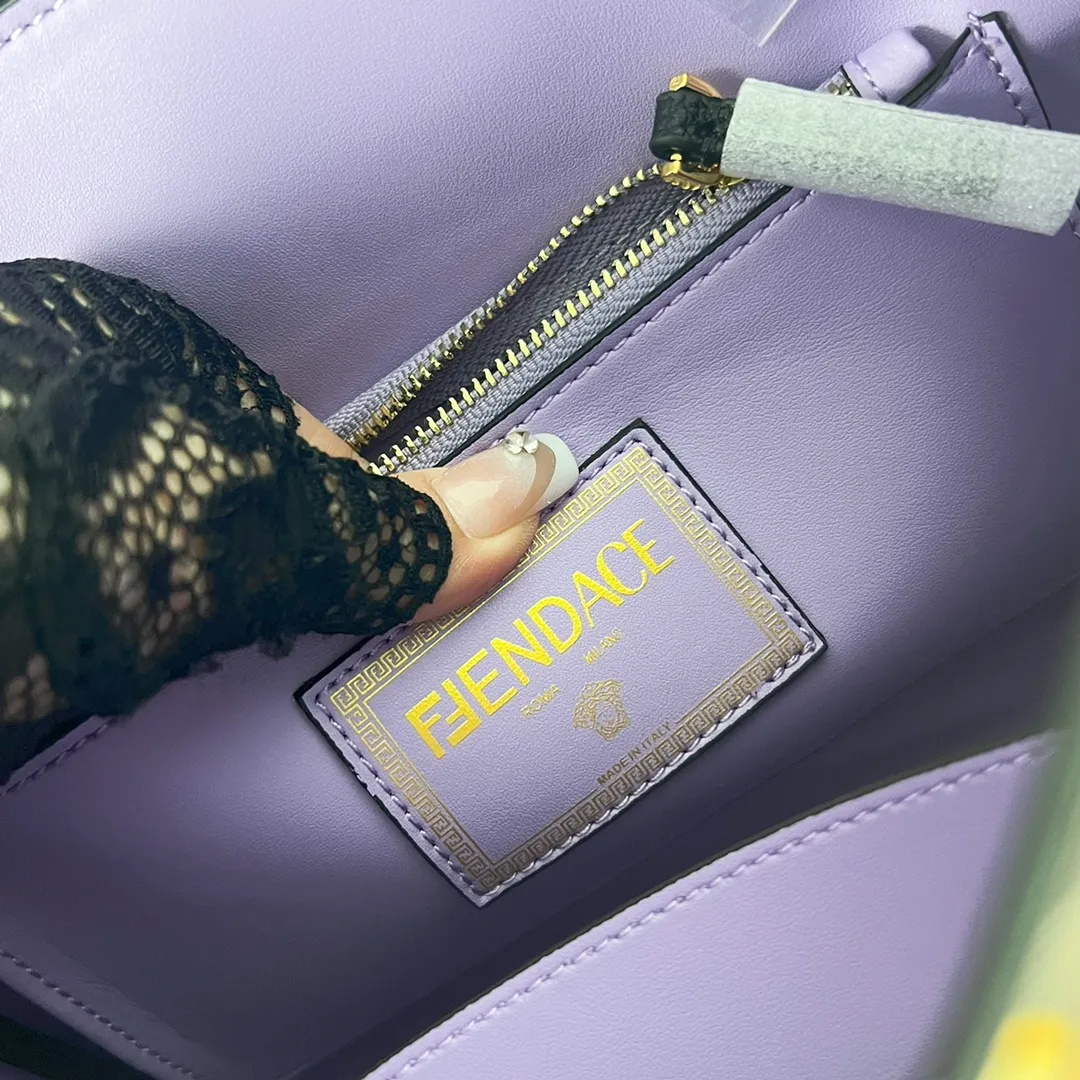 Versaceラメドゥーサバッグ黒ゴールドバロック柄 - 画像 (10)