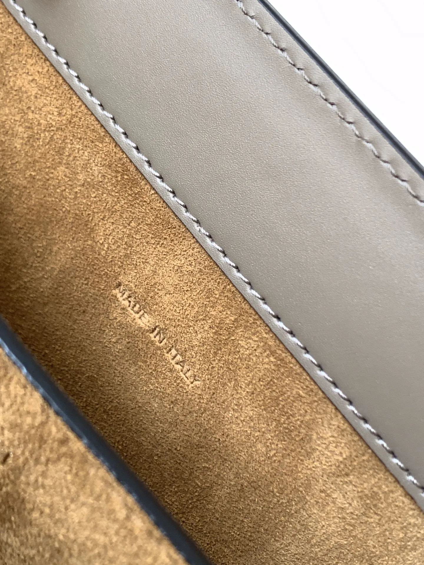 Fendi touch 風琴ハンドバッグ グレー レザー - 画像 (10)