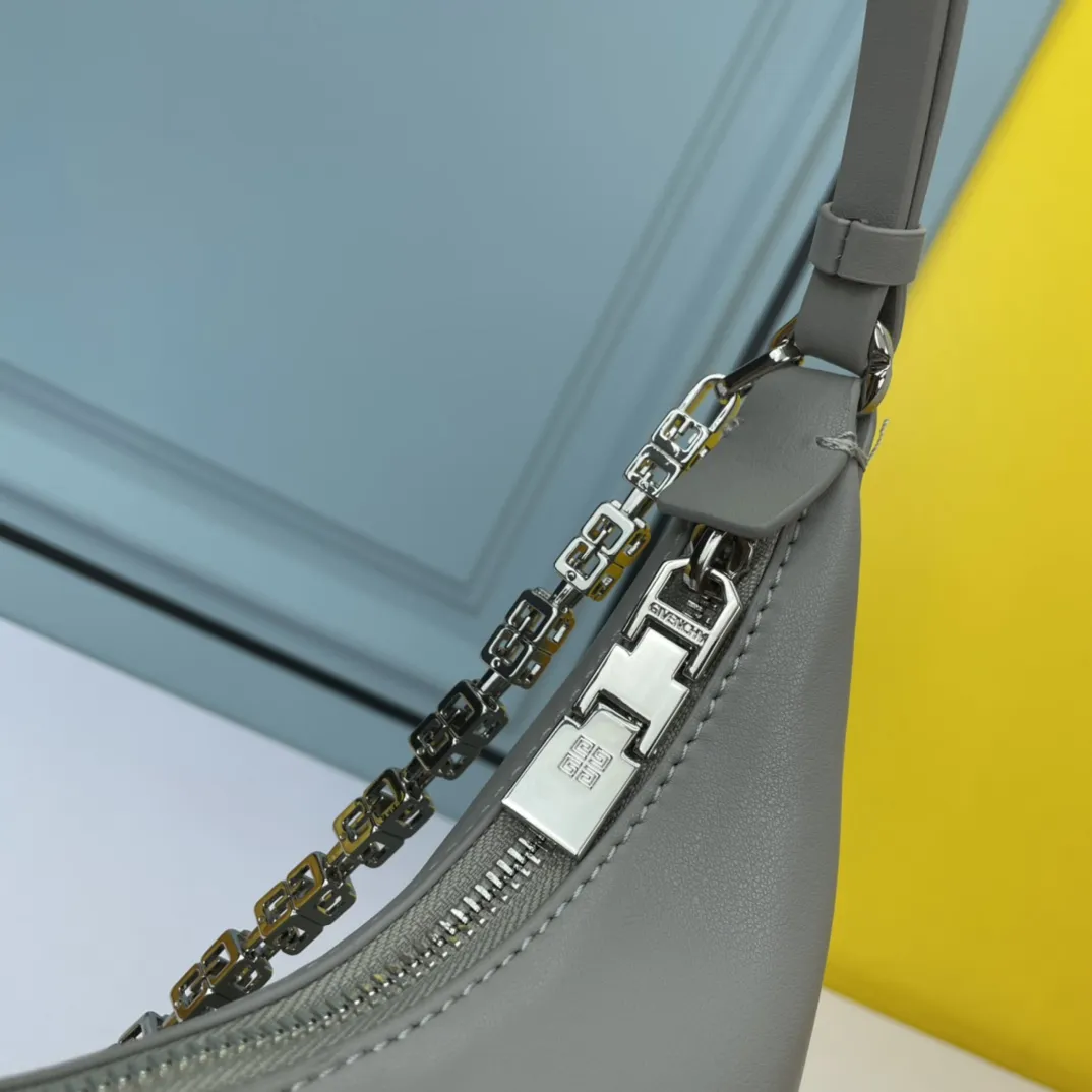 ジバンシィ Moon Cut アンダーアームバッグ グレー 大号 - 画像 (8)