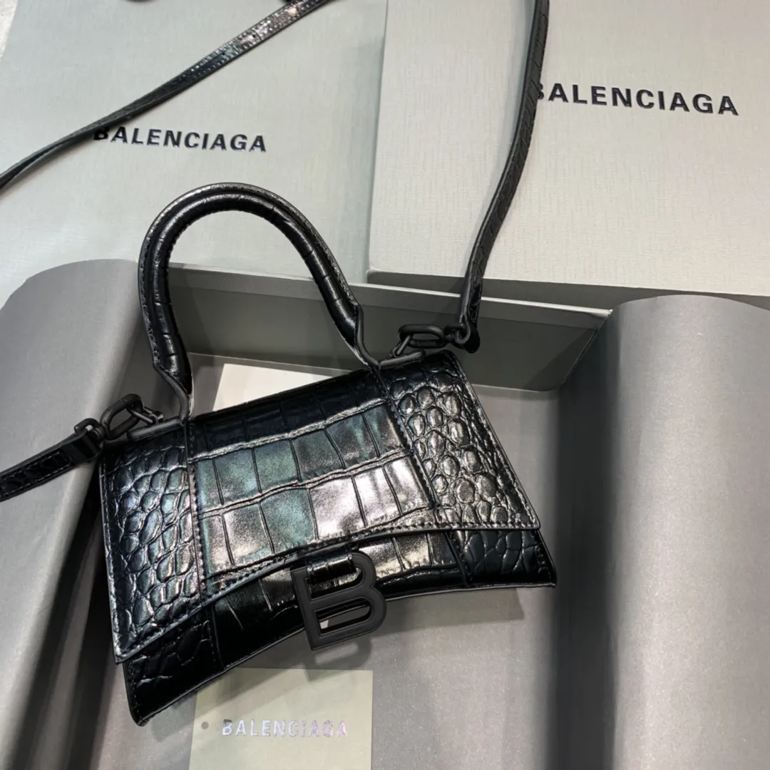 Balenciaga クロコダイルブラック ハンドバッグ