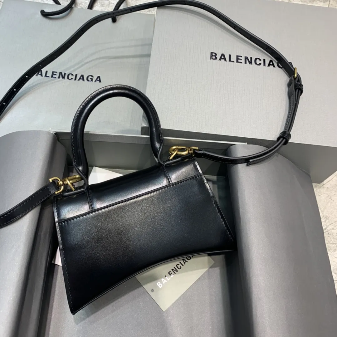 Balenciaga ミニブラック平纹沙漏バッグ - 画像 (3)