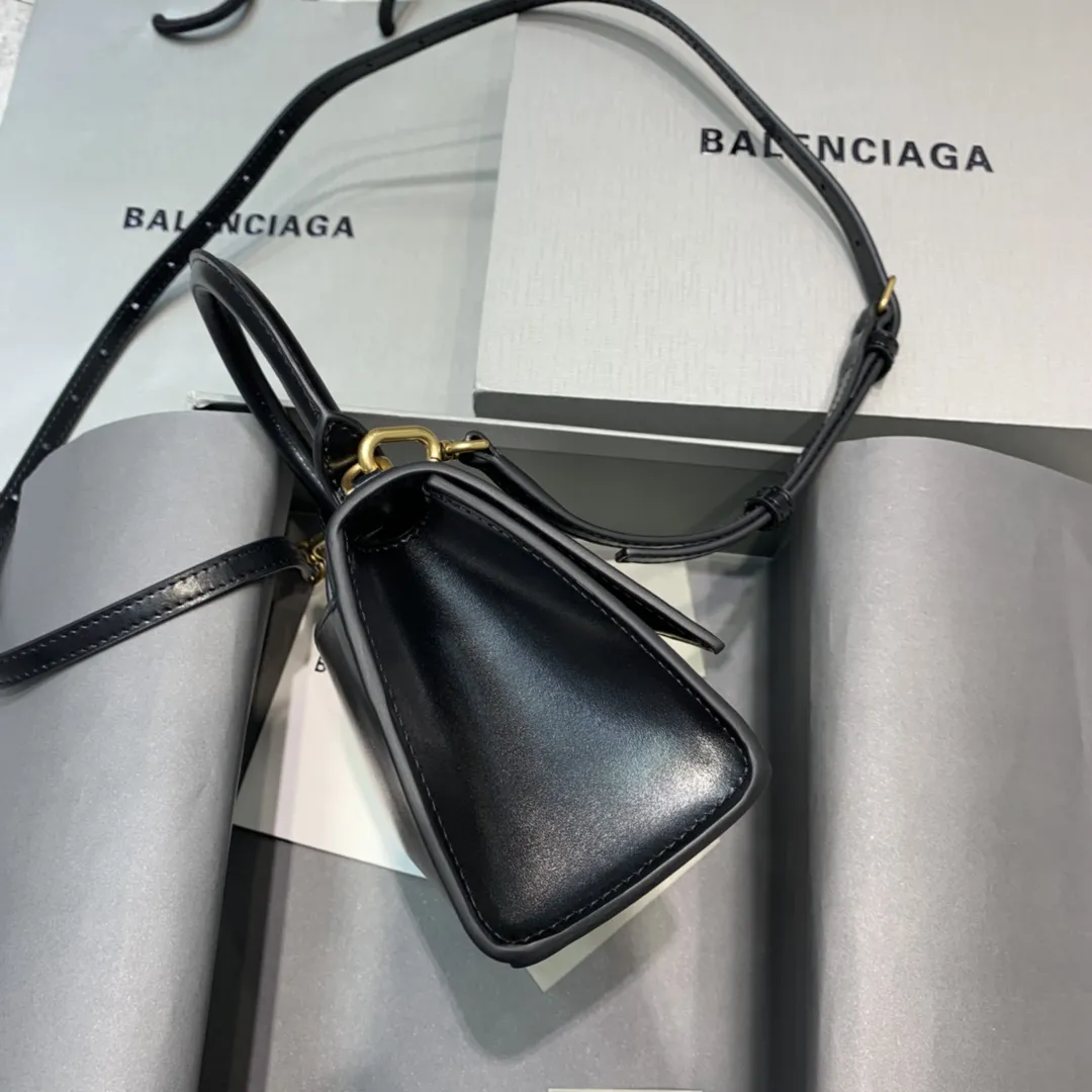 Balenciaga ミニブラック平纹沙漏バッグ - 画像 (4)