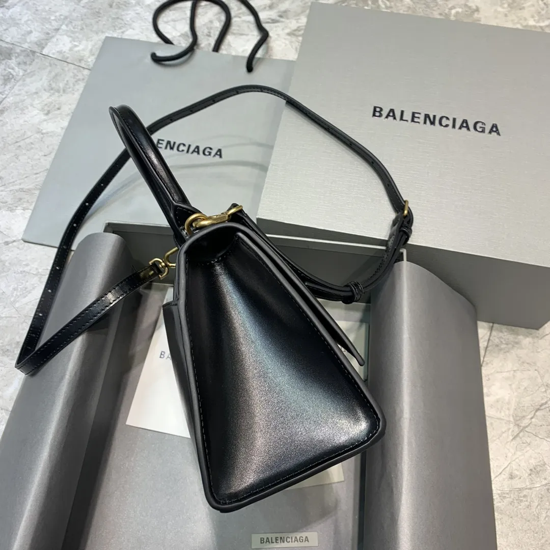 Balenciaga ブラック平纹沙漏バッグ 小号 - 画像 (4)