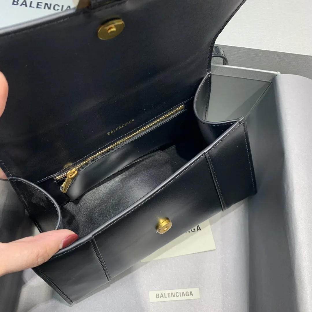Balenciaga ブラック平纹沙漏バッグ 小号 - 画像 (8)