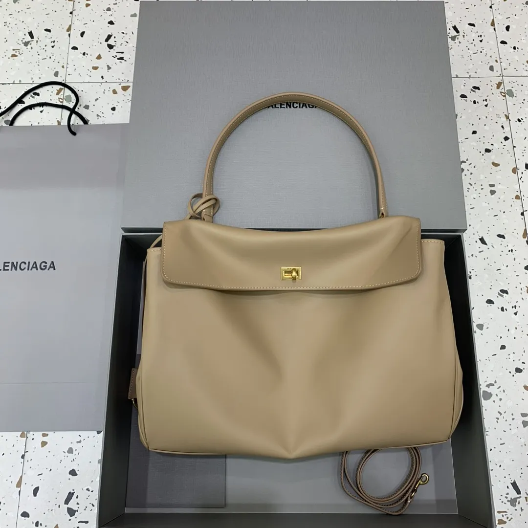 BALENCIAGA RODEO BAG 大きなアプリコットゴールドバックル