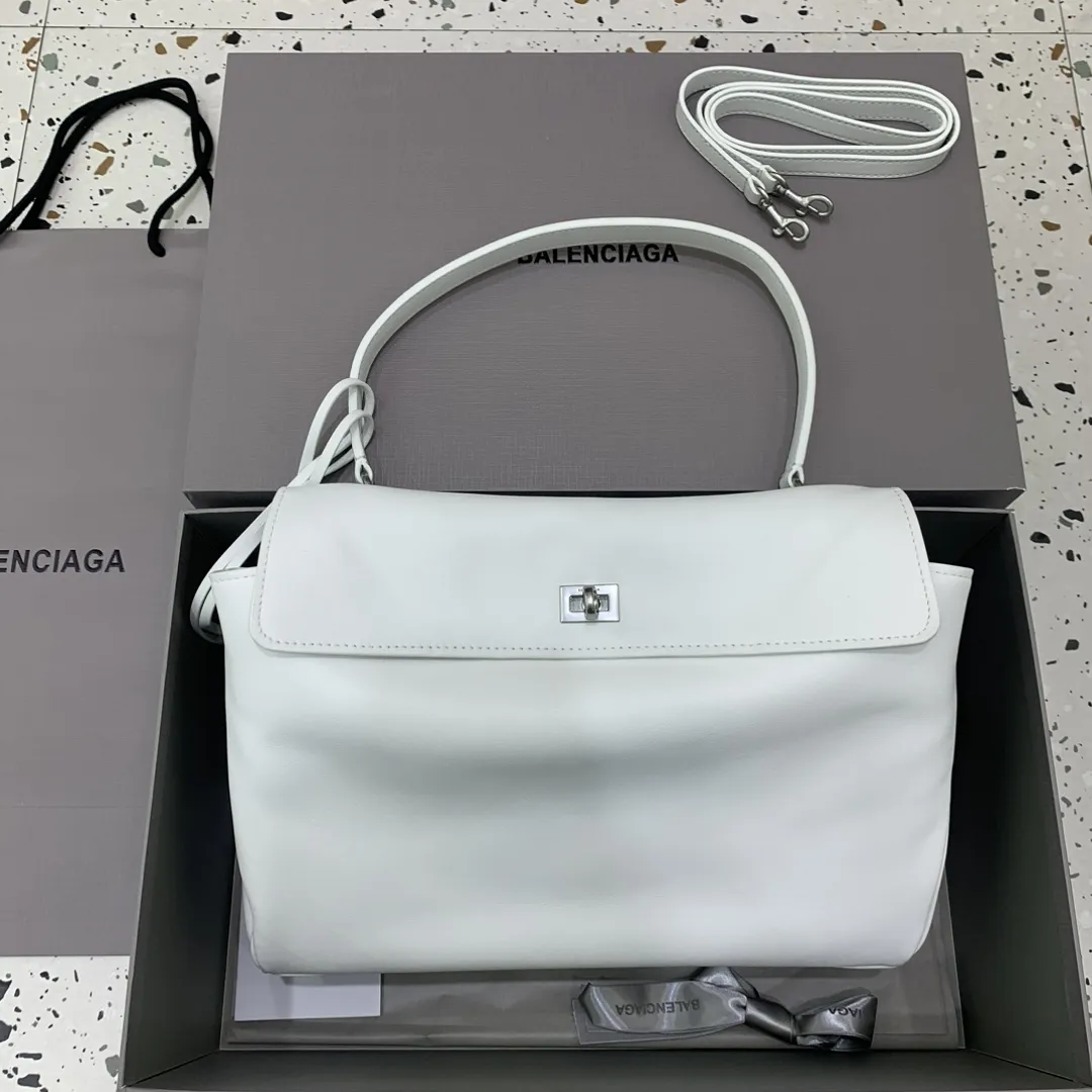 BALENCIAGA ロデオバッグ ホワイト 中サイズ
