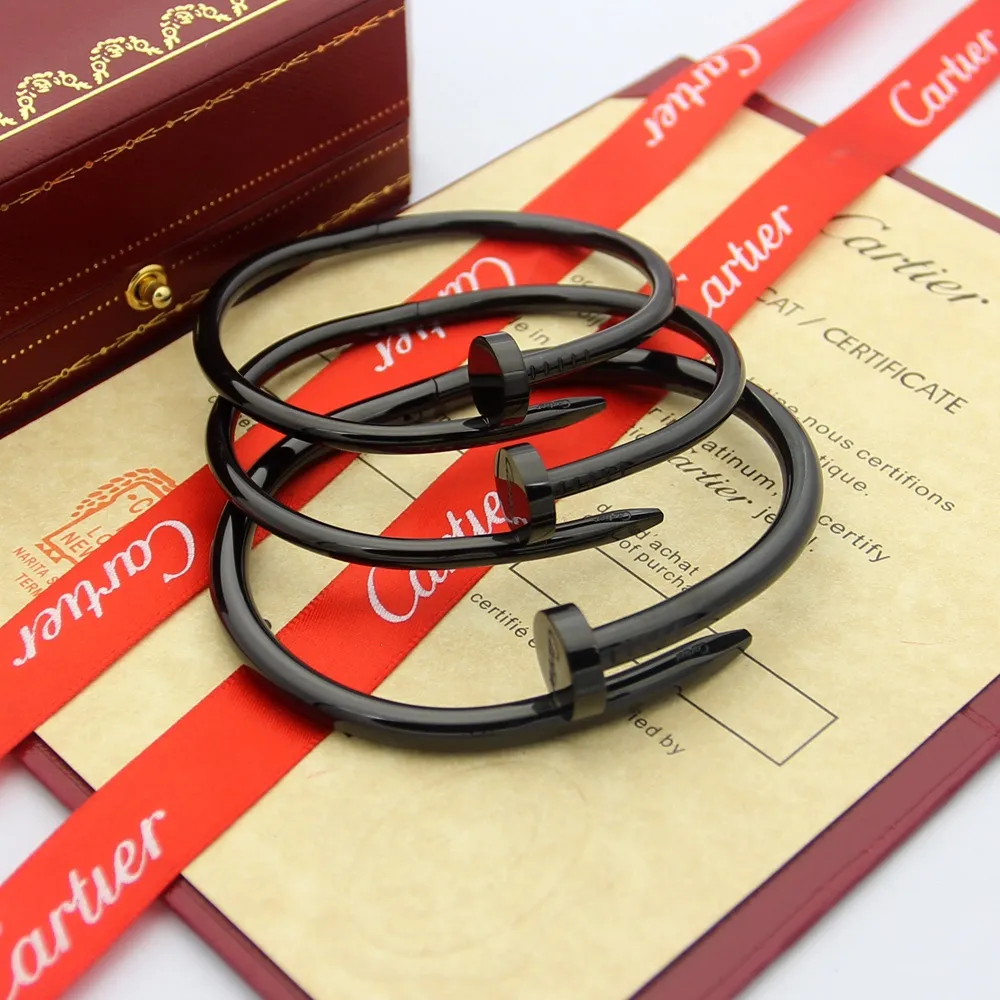 カルティエ 釘ブレスレット ゴールド シルバー ブラック ピンク - 画像 (7)