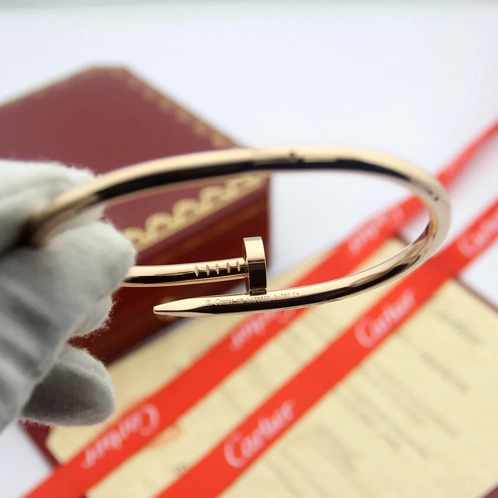 カルティエ 釘ブレスレット ゴールド シルバー ブラック ピンク - 画像 (8)