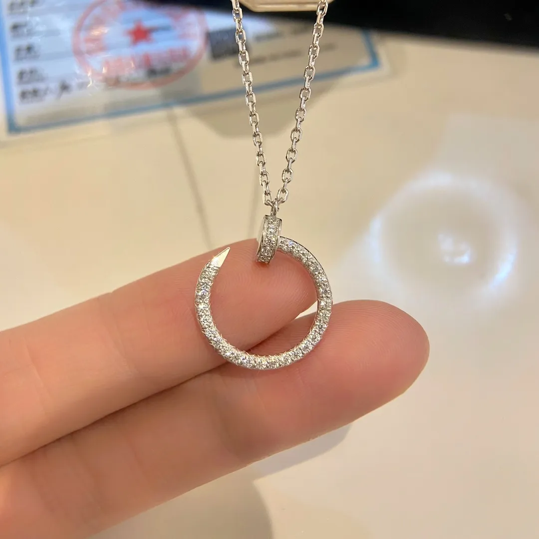 Cartier 純銀ダイヤモンドネックレスシルバー - 画像 (3)