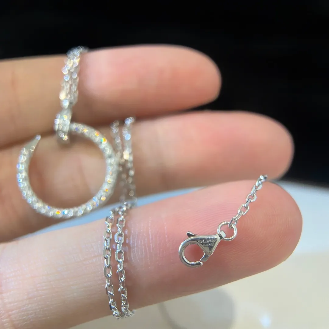 Cartier 純銀ダイヤモンドネックレスシルバー - 画像 (10)