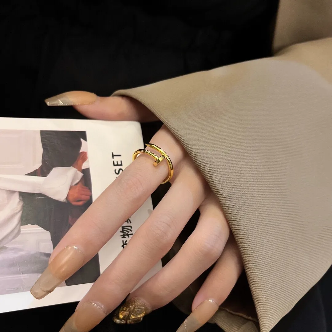 カルティエ v金100 ゴールド 細版ネイルリング - 画像 (10)