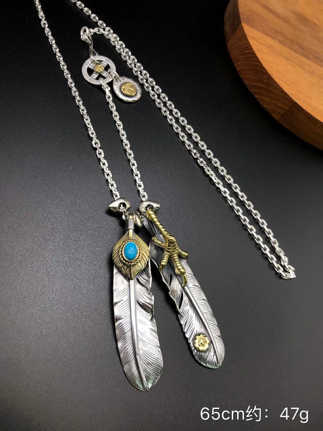 高橋吾郎GORO'S 羽根ネックレス シルバーインディアンスタイル - 画像 (5)