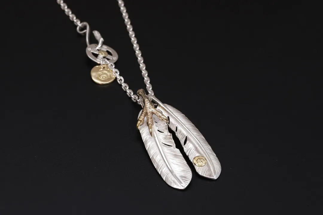 高橋吾郎Goros シルバー羽根ネックレス - 画像 (3)