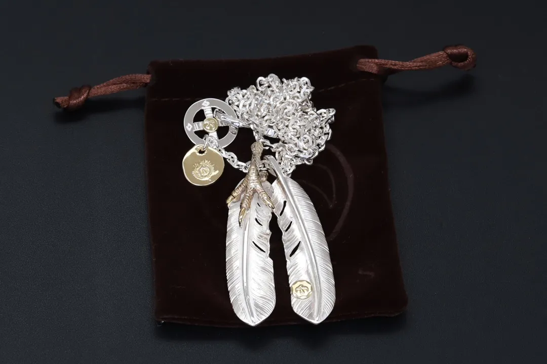 高橋吾郎Goros シルバー羽根ネックレス - 画像 (4)