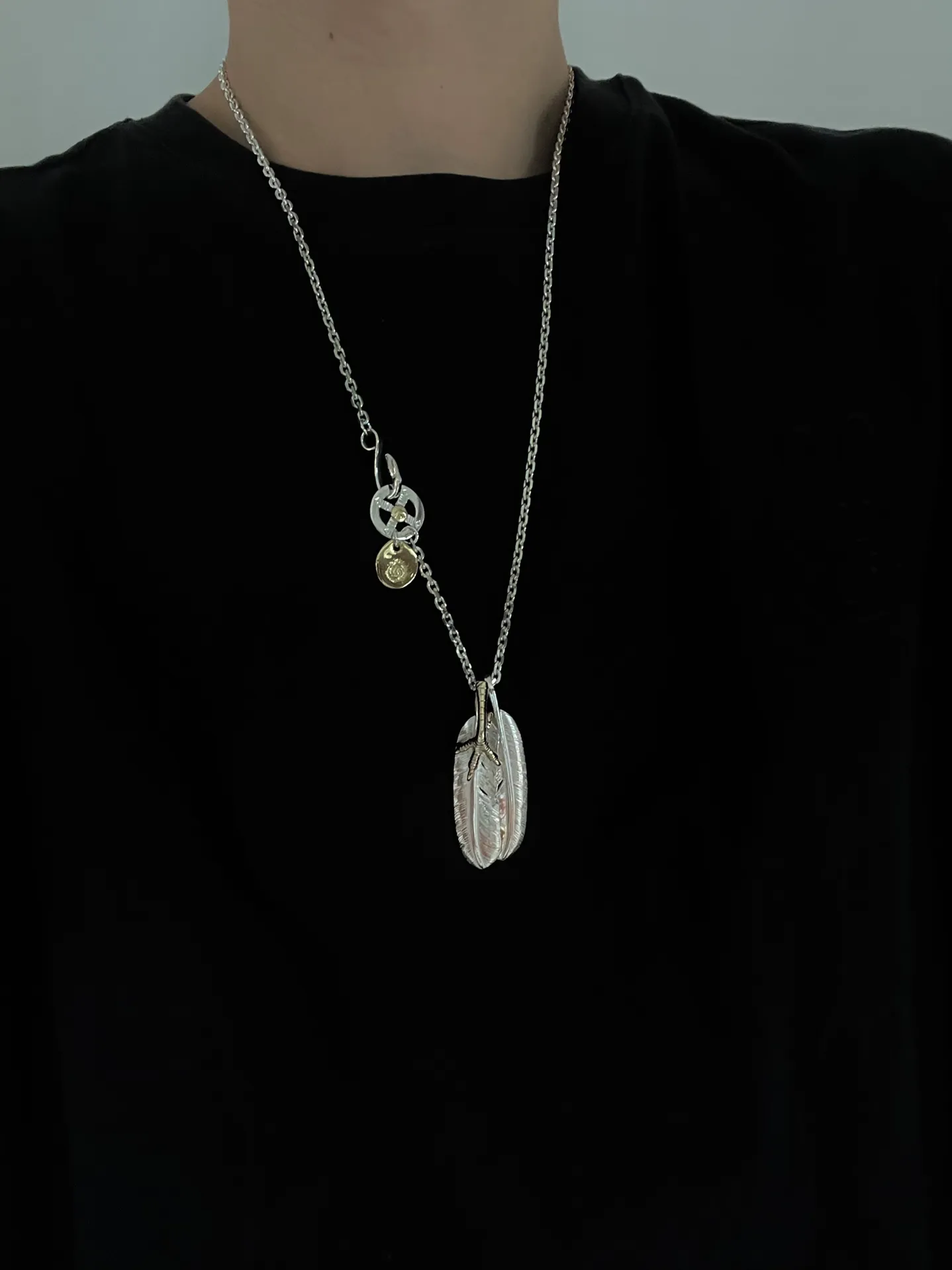 高橋吾郎Goros シルバー羽根ネックレス - 画像 (10)